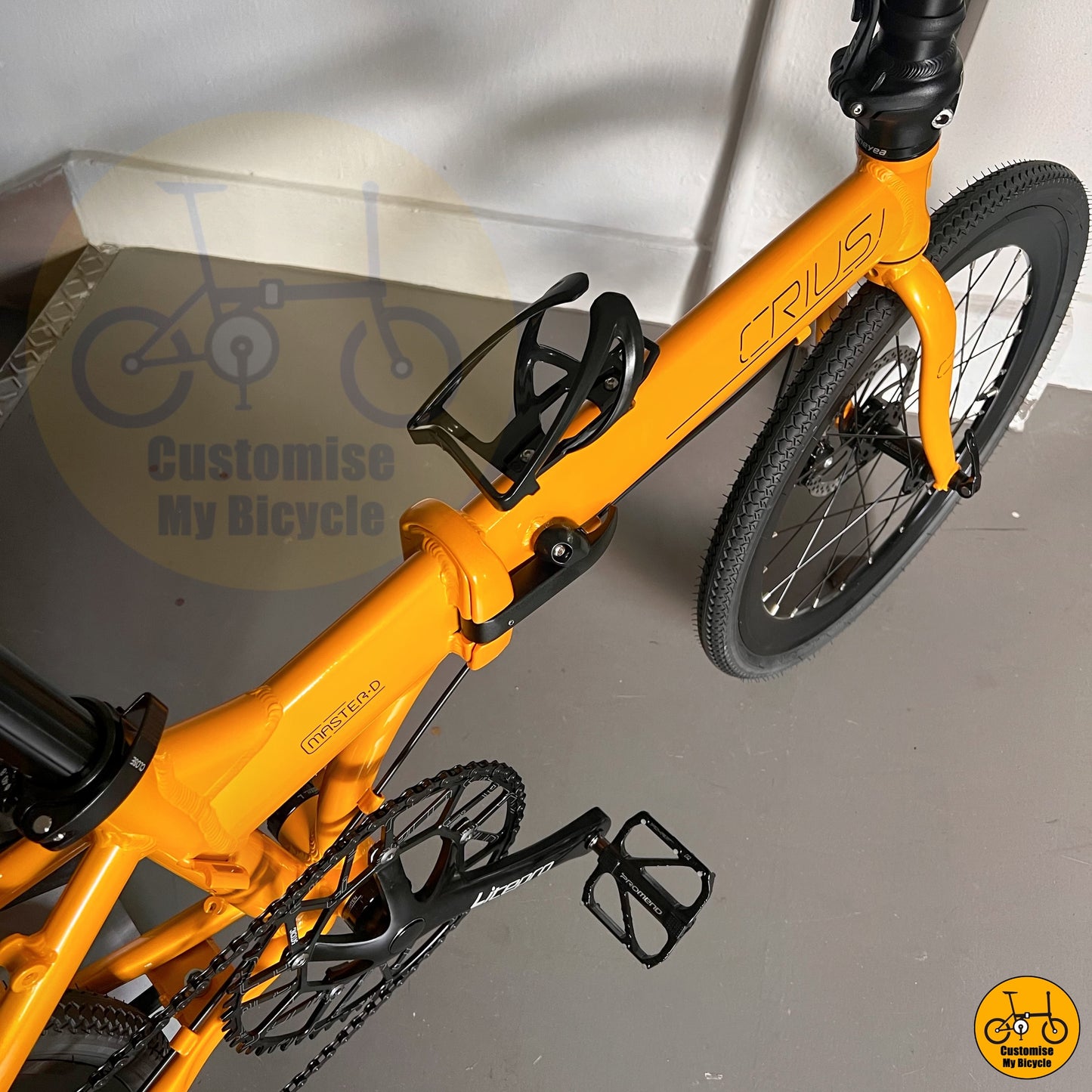 Mango Yellow Crius Master 22-Inch Foldable Bicycle β A Unique & Efficient Commuter Bike