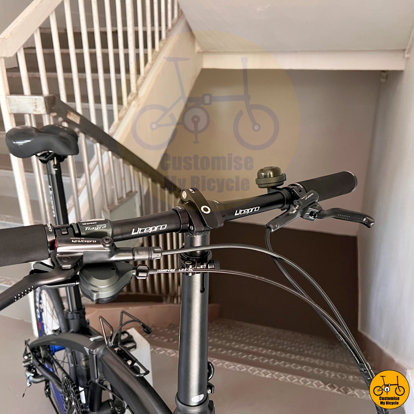 Cockpit Setup on City Explorerβs Choice β High-Quality, Durable & Trendy Folding Bicycle