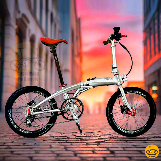 Crius Velocity 22-inch Foldie – Red Hub, Silverock Wheels, and Smooth City Rides
