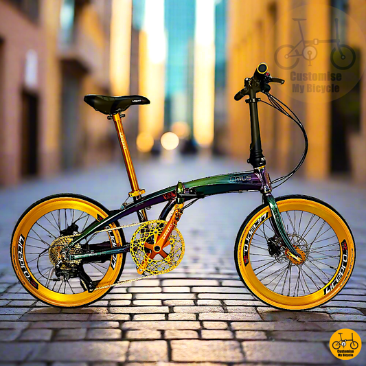 Crius Velocity 22-inch Foldable Bicycle – Loud and Bold Design for City Riding
