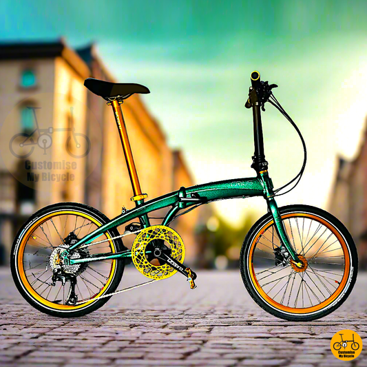 Crius Velocity 20-inch Chameleon Green Folding Bike for Hari Raya Sales