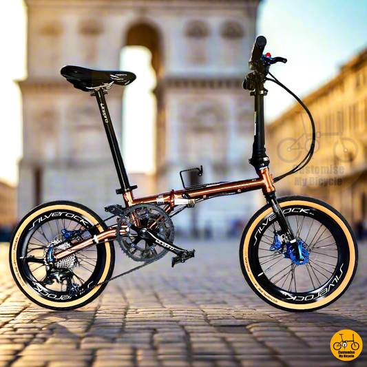 Fnhon Gust 18” • Shimano 10s • Rose Gold & Blue