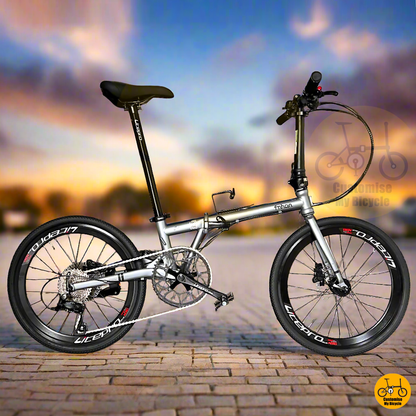 Fnhon Gust 22-inch Folding Bike – Battleship Grey Frame & Matte Finish
