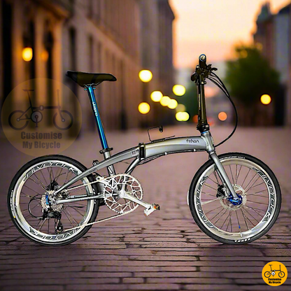 Fnhon Tornado 22” – Matte Grey Foldable Bicycle with Silverock Wheels
