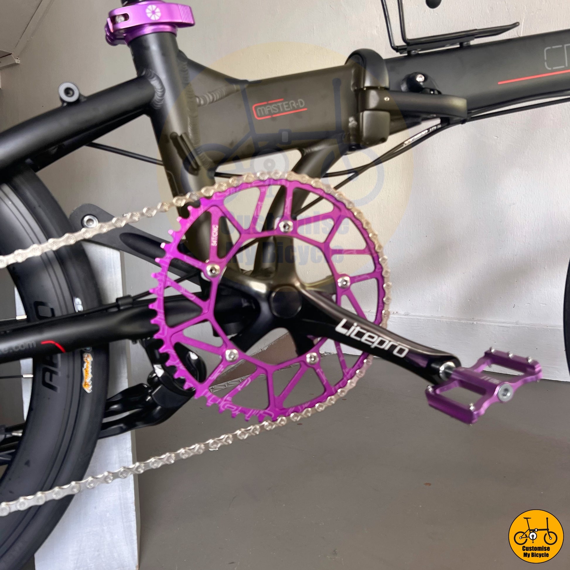 Purple Accent Crius Master 22-Inch Foldable Bicycle – A Unique & Stylish Commuter Bike
