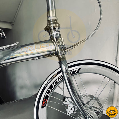 Full Chrome Silver Crius Master 22-Inch Foldie – A Stylish Alternative to Dahon & Tern
