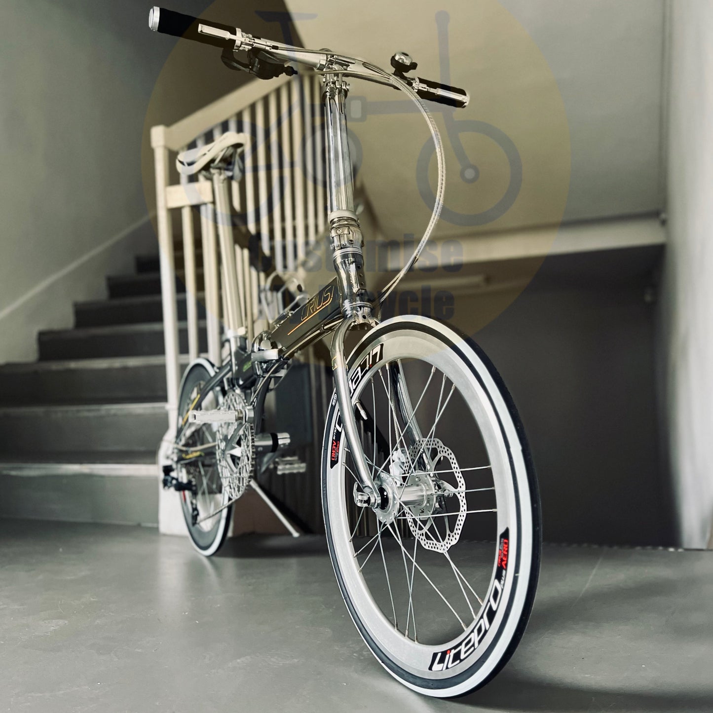 Anti-Rust Coated Crius Master 22-Inch Folding Bike – A Durable & Sleek Commuter Ride
