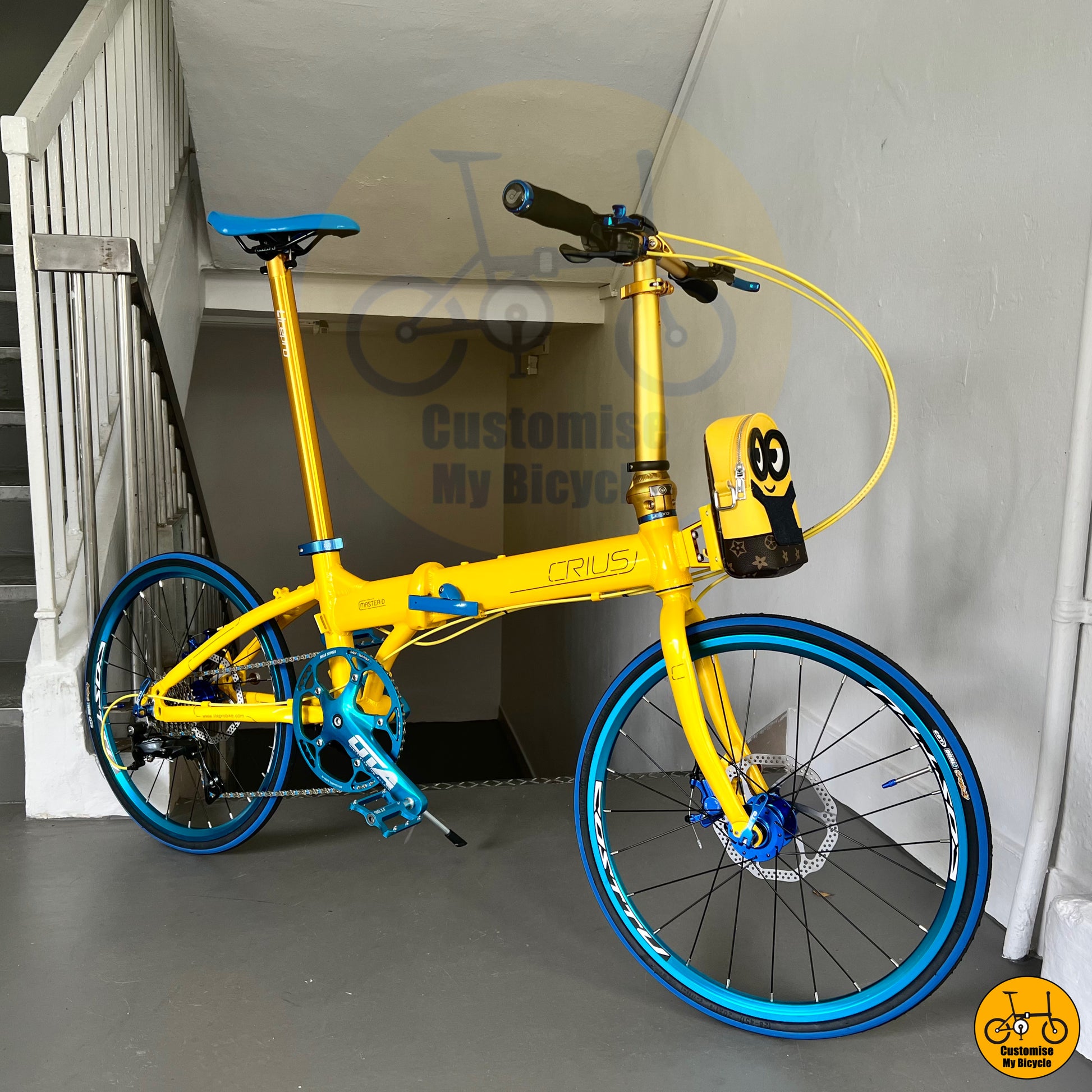 Minion-Inspired Crius Master 22-Inch Folding Bike – A Playful & Stylish City Ride
