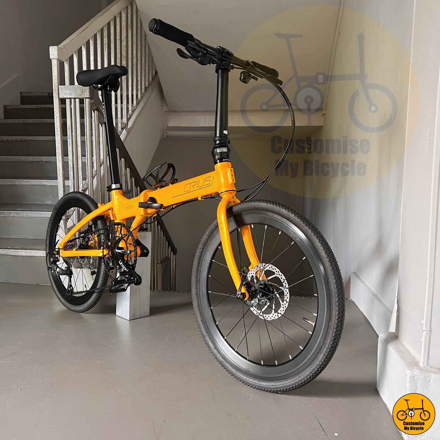 Bumblebee Yellow Crius Master 22-Inch Foldable Bicycle – A Striking & High-Performance Foldie
