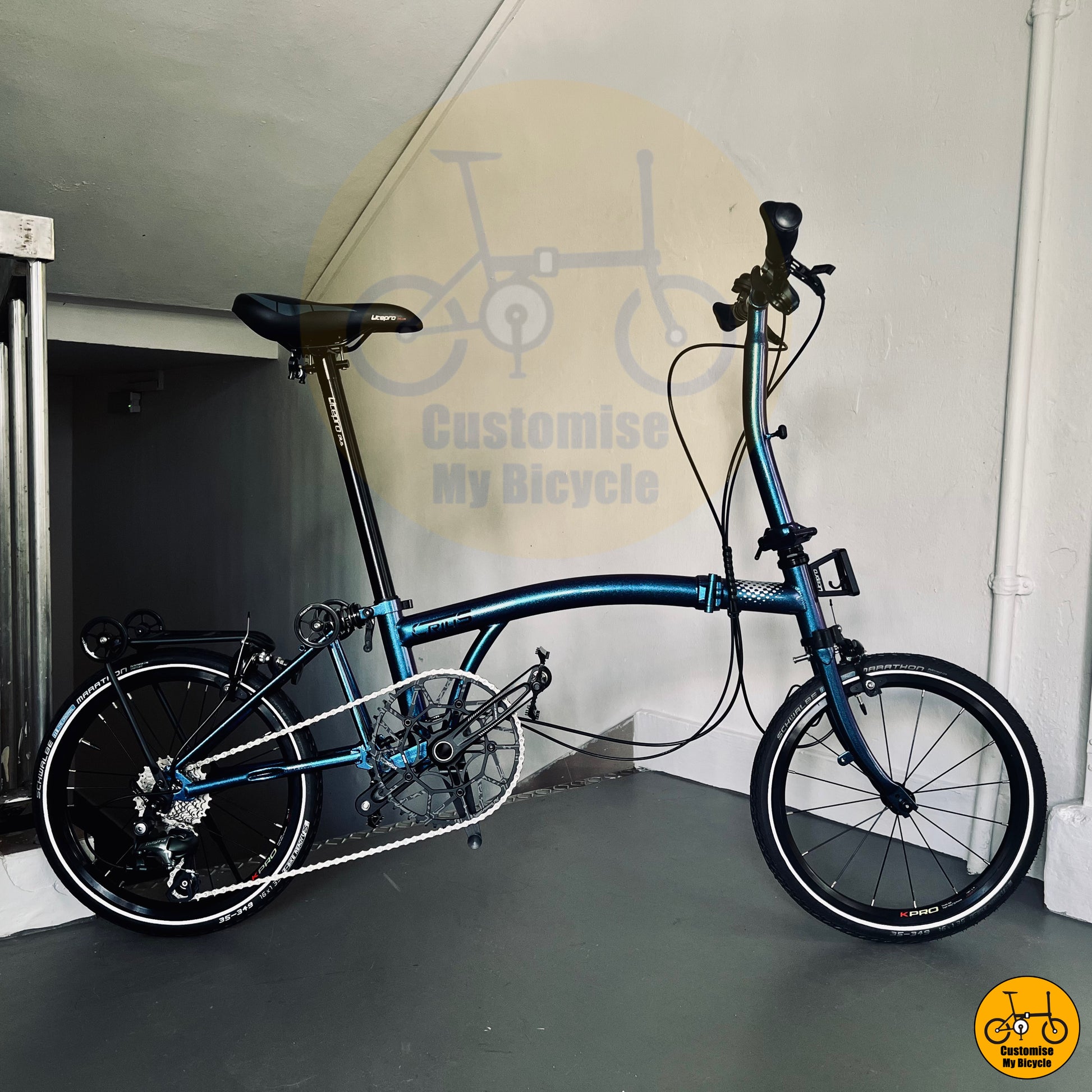 Crius Trifold 18-inch City Bike – 16” 349 Wheels & Premium Folding Design
