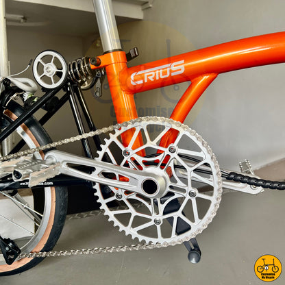 Performance-oriented Crius Trifold with a durable chainring
