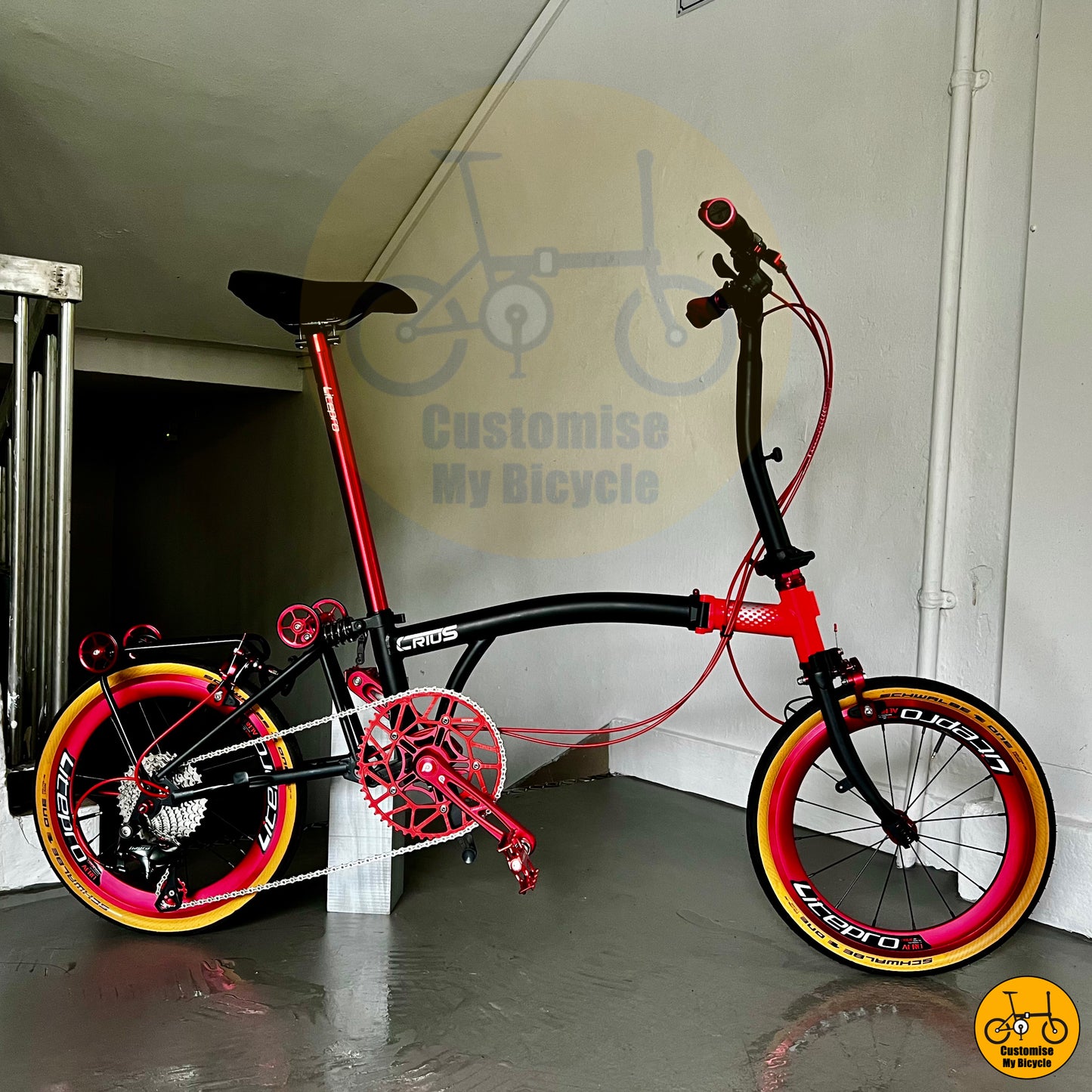 Crius Trifold 18-inch Foldie – High-Performance Alternative to Brompton & Aceoffix
