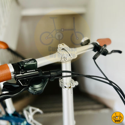 Ergonomic drop handlebars for a stylish and comfortable ride on Crius Velocity foldie
