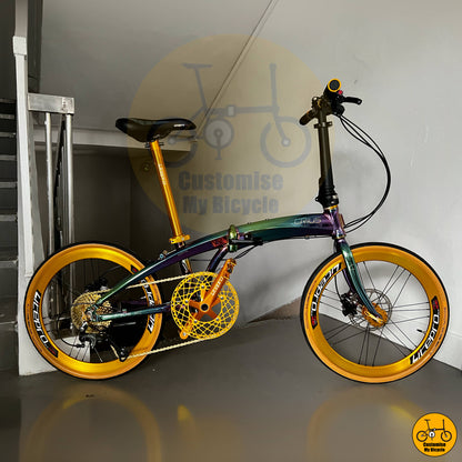 Crius Velocity 22-inch Folding Bike – Lightweight & Compact for Smooth City Rides
