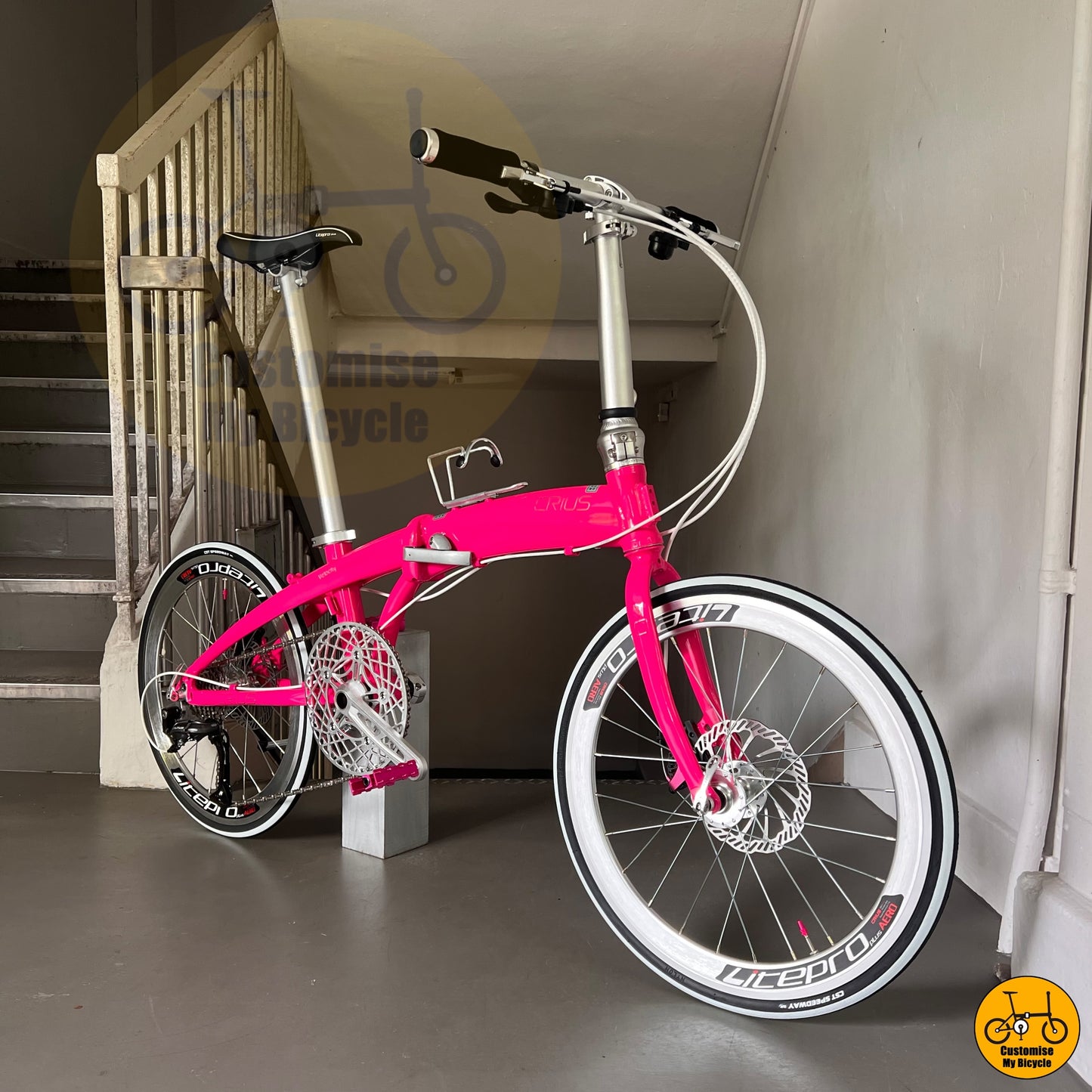 Crius Velocity 22-inch Foldable Bicycle – Perfect for Ladies and Commuters
