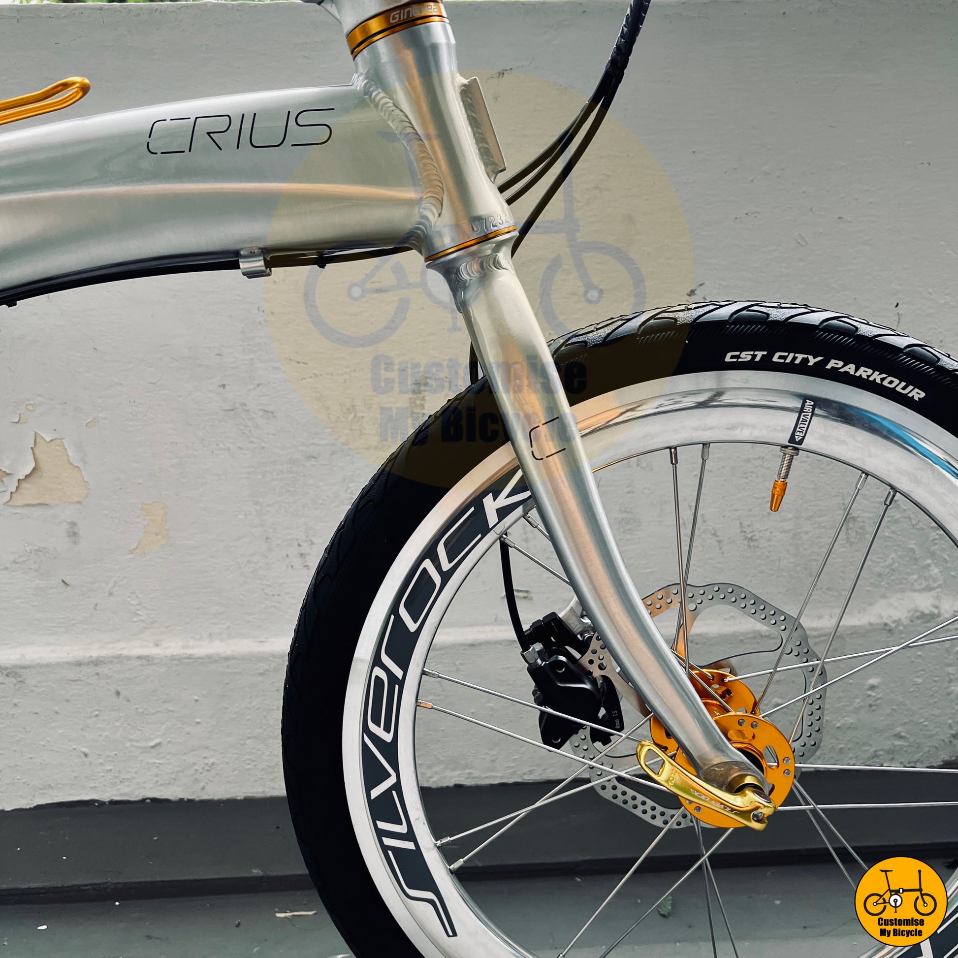 Close-up of the CST City tyres for long-lasting durability and grip
