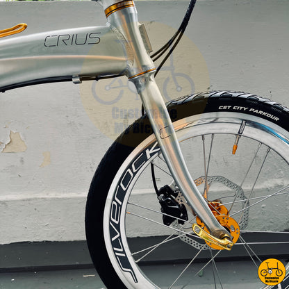 Close-up of the CST City tyres for long-lasting durability and grip
