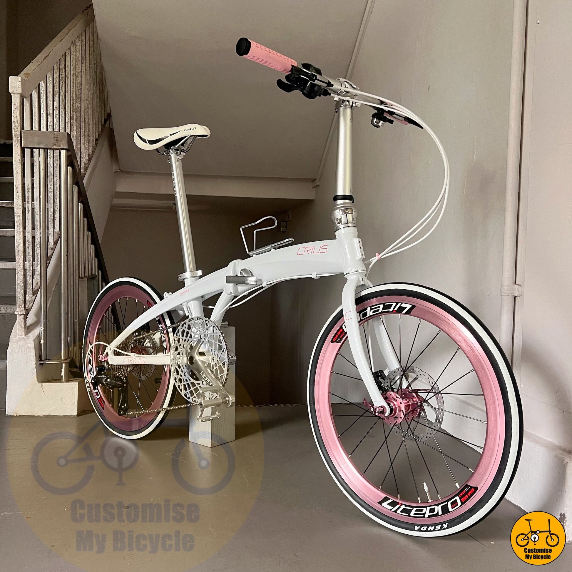 Crius Velocity 22-inch Foldable Bicycle – Soft & Lovely Design for Weekend Rides
