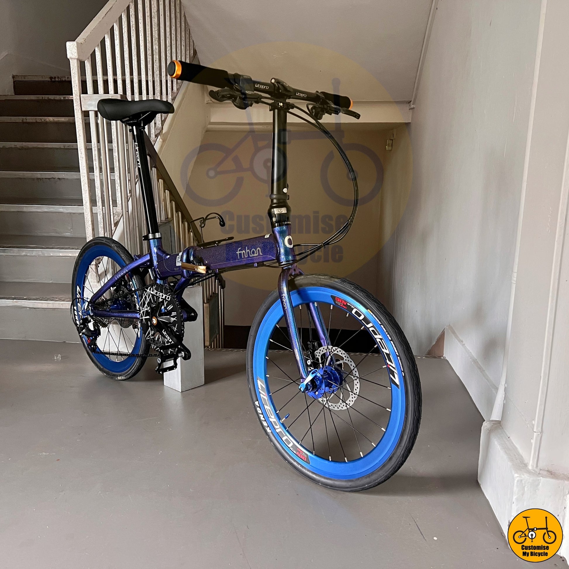 Multi-Terrain Fnhon Blast 22-Inch Folding Bike – Ride Smoothly on Any Surface
