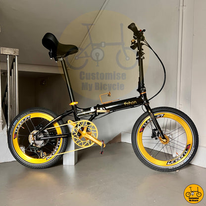 Fnhon Blast folding bicycle rear angle compact fold design up to 120kg
