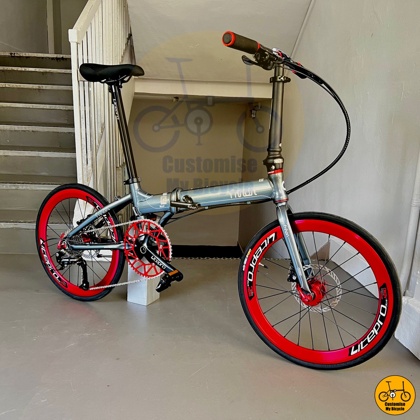 Fnhon Blast 22-Inch Folding Bike – An Eye-Catching Foldable Bicycle for City Riders
