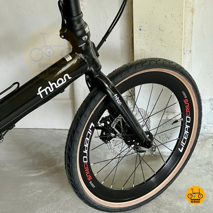 Fnhon Blast folding bike front angle high view compact urban foldable bicycle Singapore
