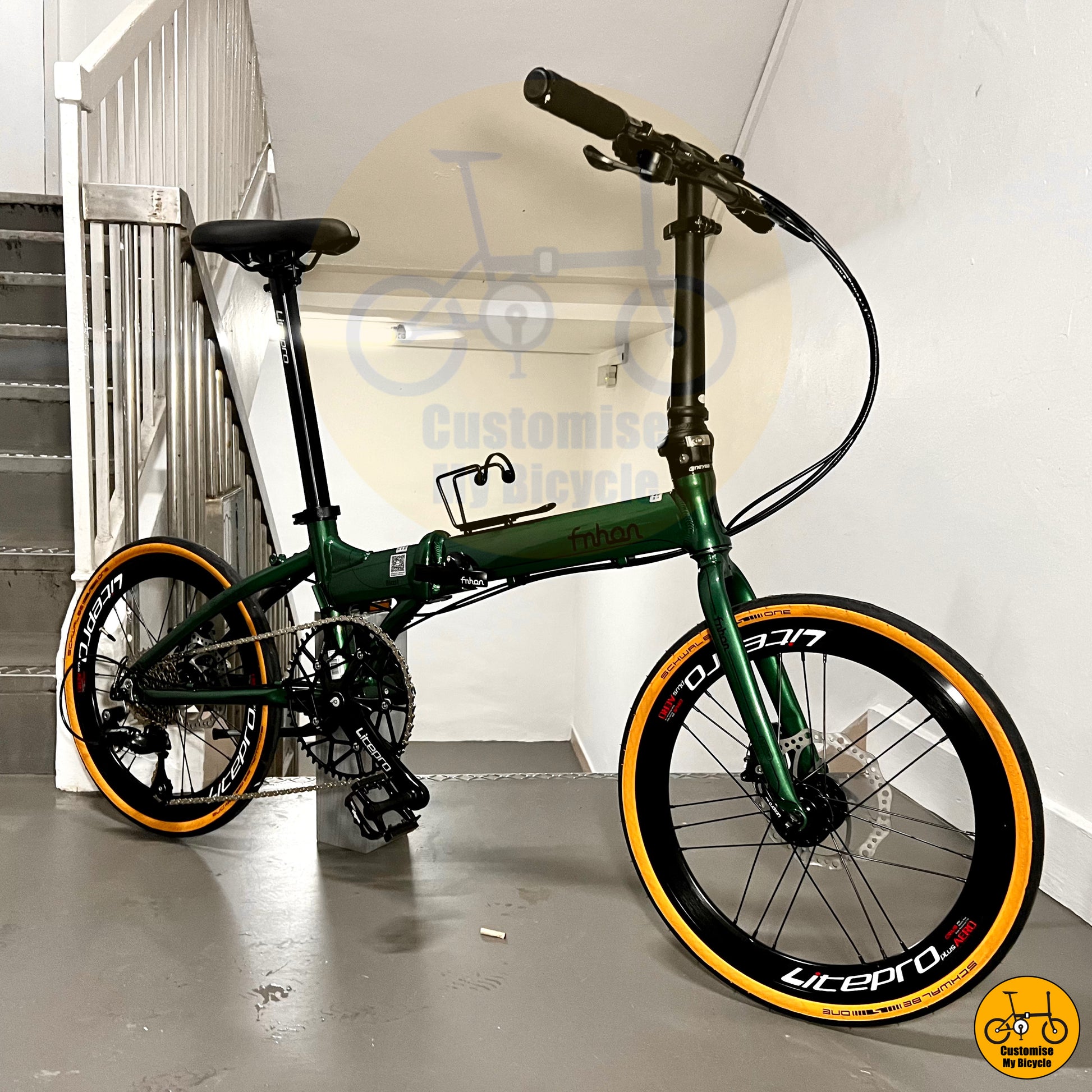 Shrek-Inspired Fnhon Blast 20-Inch Foldable Bicycle – Fun, Strong & Compact
