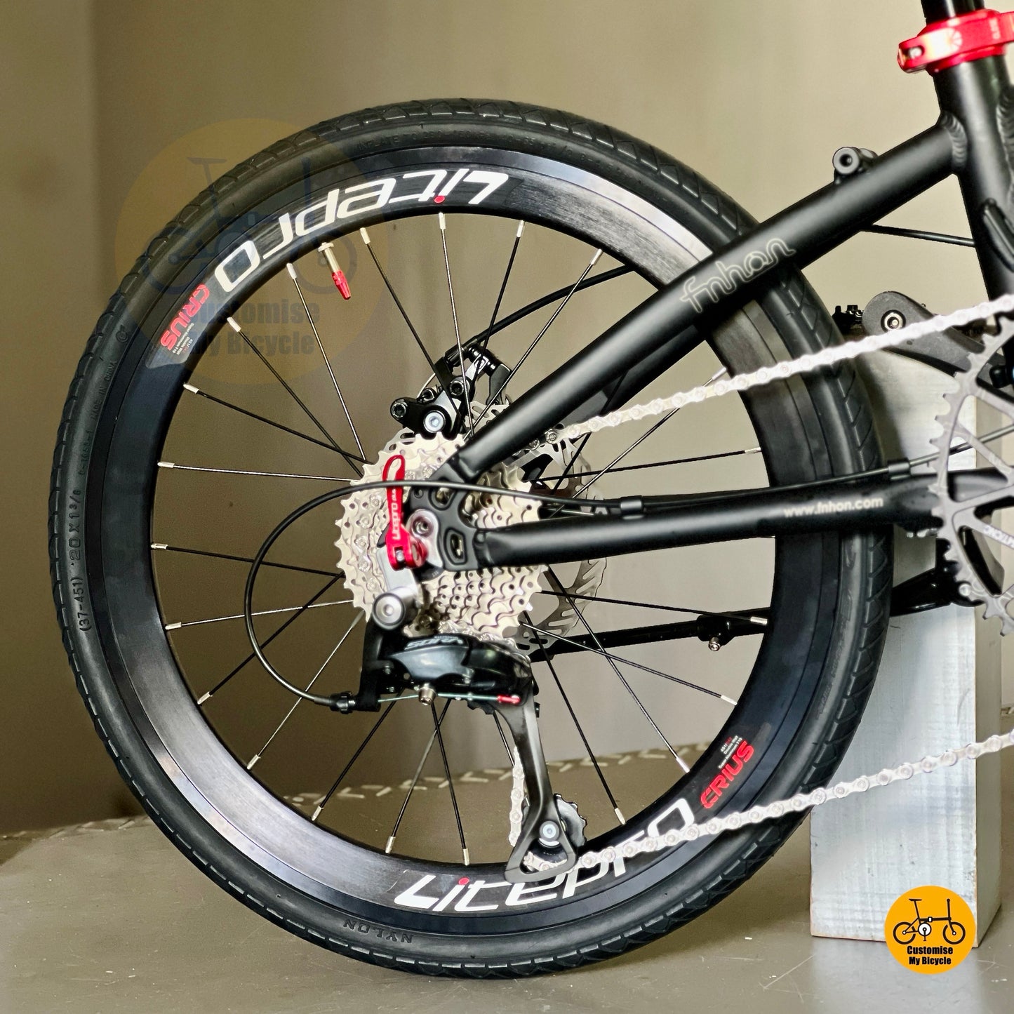 22 inch city folding bike with mechanical wired disc brake