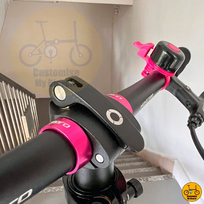 Black & Pink Bell on Lotso Edition Fnhon Blast 22-Inch Folding Bike – Sweet Pink & Bold Black Combination
