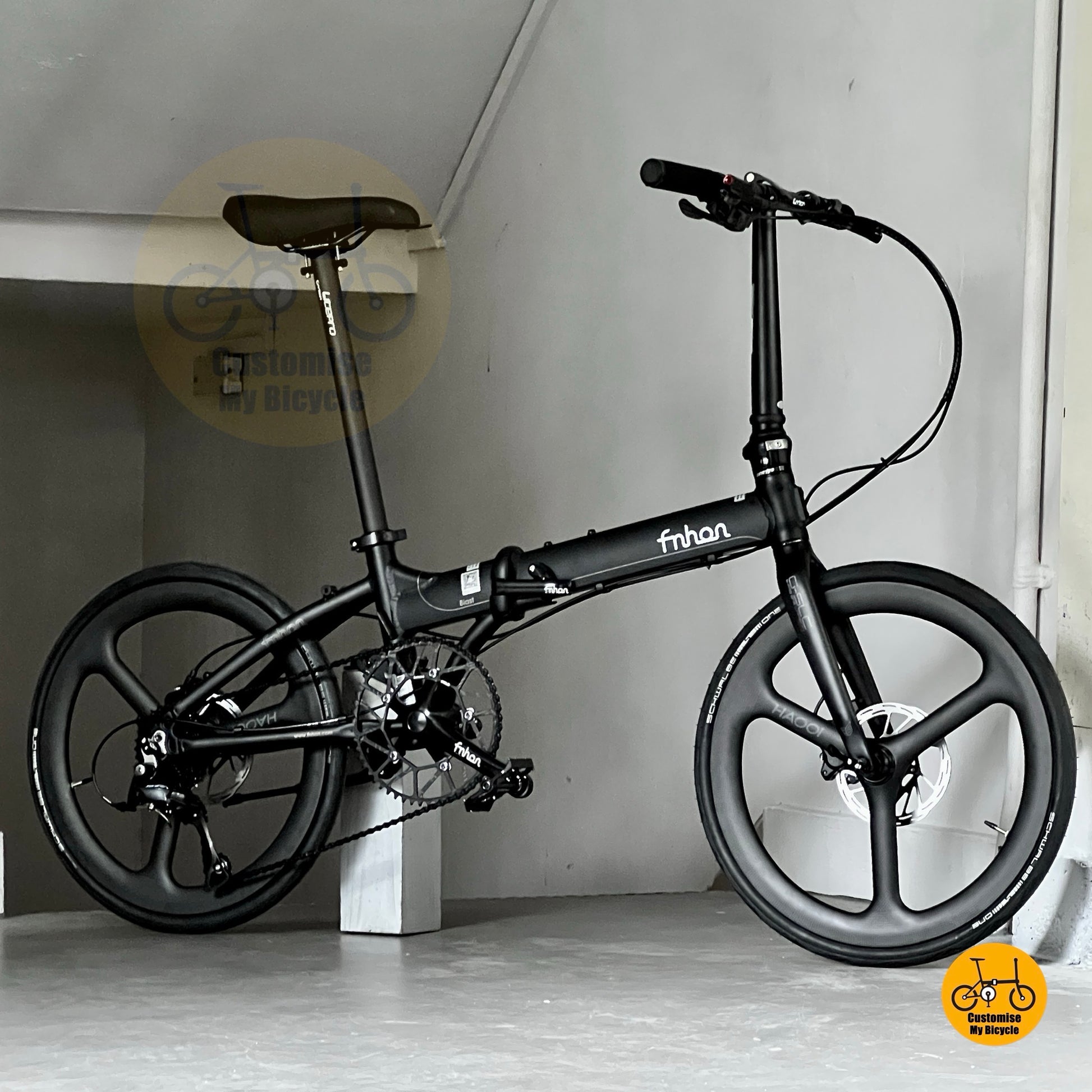 风行 KAD2018 22寸 折叠自行车 禧玛诺 9速 碳纤维前叉 昊乙三刀直刀消光黑碳纤维轮组 轻量化车架