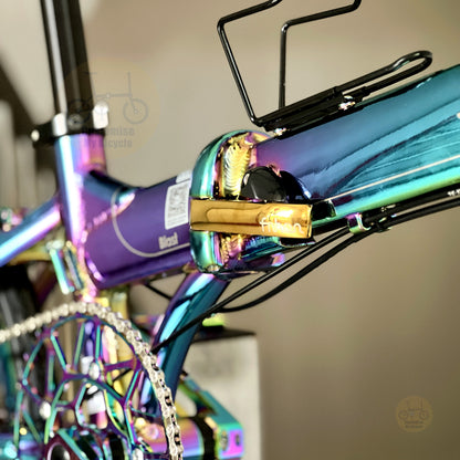 Fnhon 22" Oil Slick foldable bicycle with Shimano 9 gears