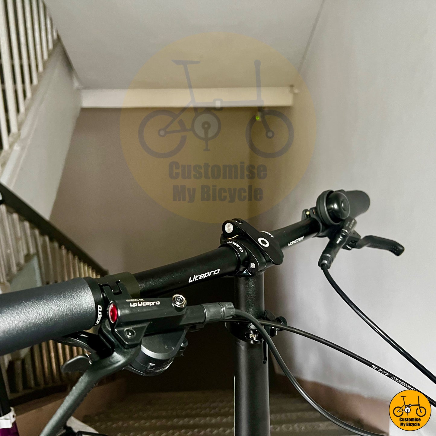 Litepro handle bar & Fnhon Telescopic Stem on Fnhon Blast 20-Inch Folding Bicycle – A Tribute to Thanos’ Strength & Style
