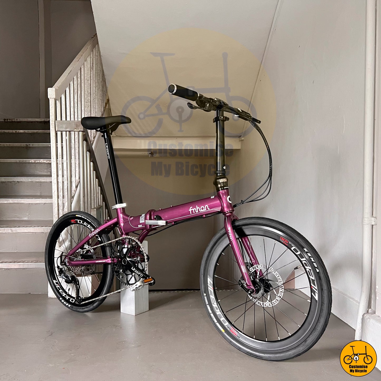 Fnhon Blast 22-Inch Folding Bike – Royale Purple Frame for a Bold City Ride
