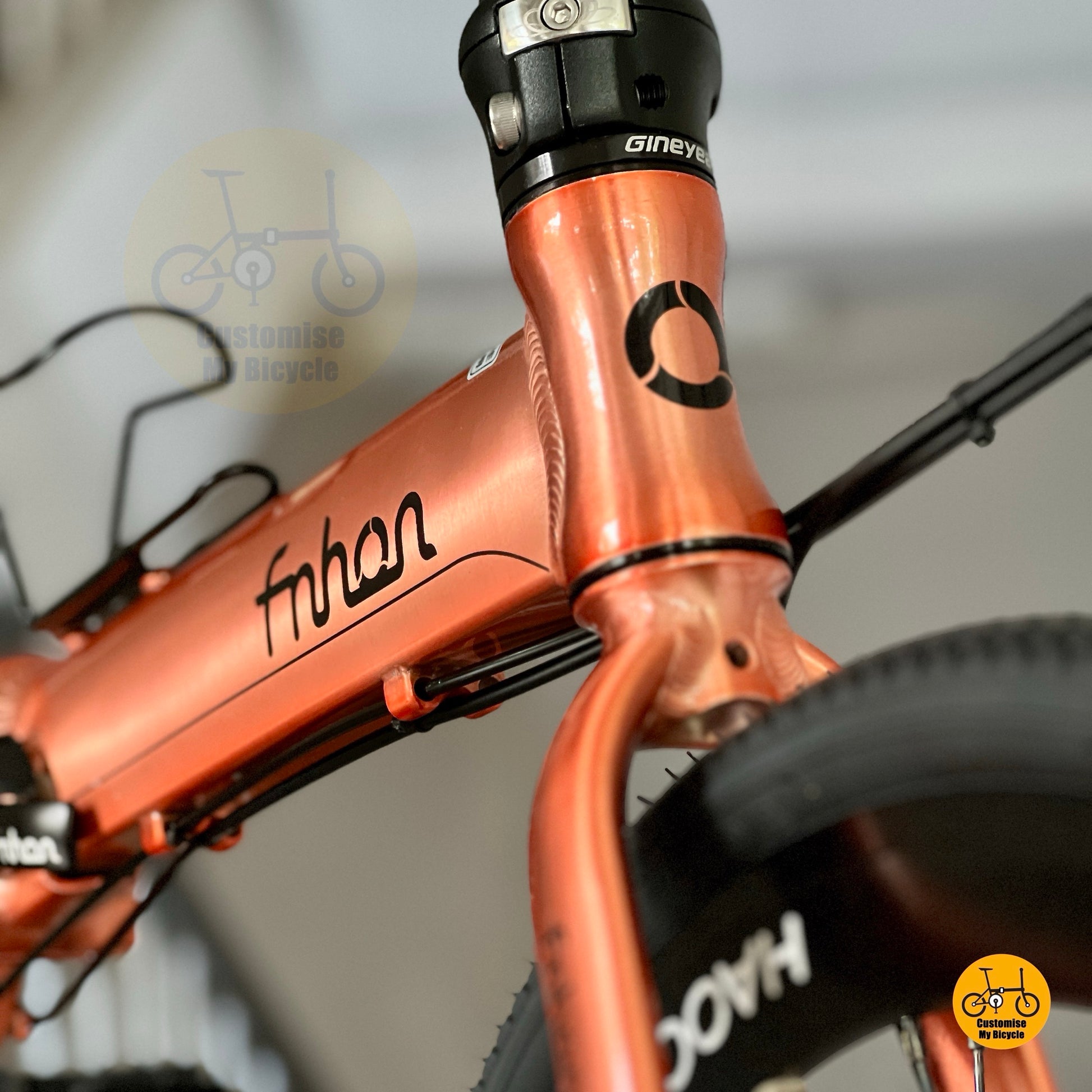 Artistic side profile emphasizing Rose Gold colour and sporty stance