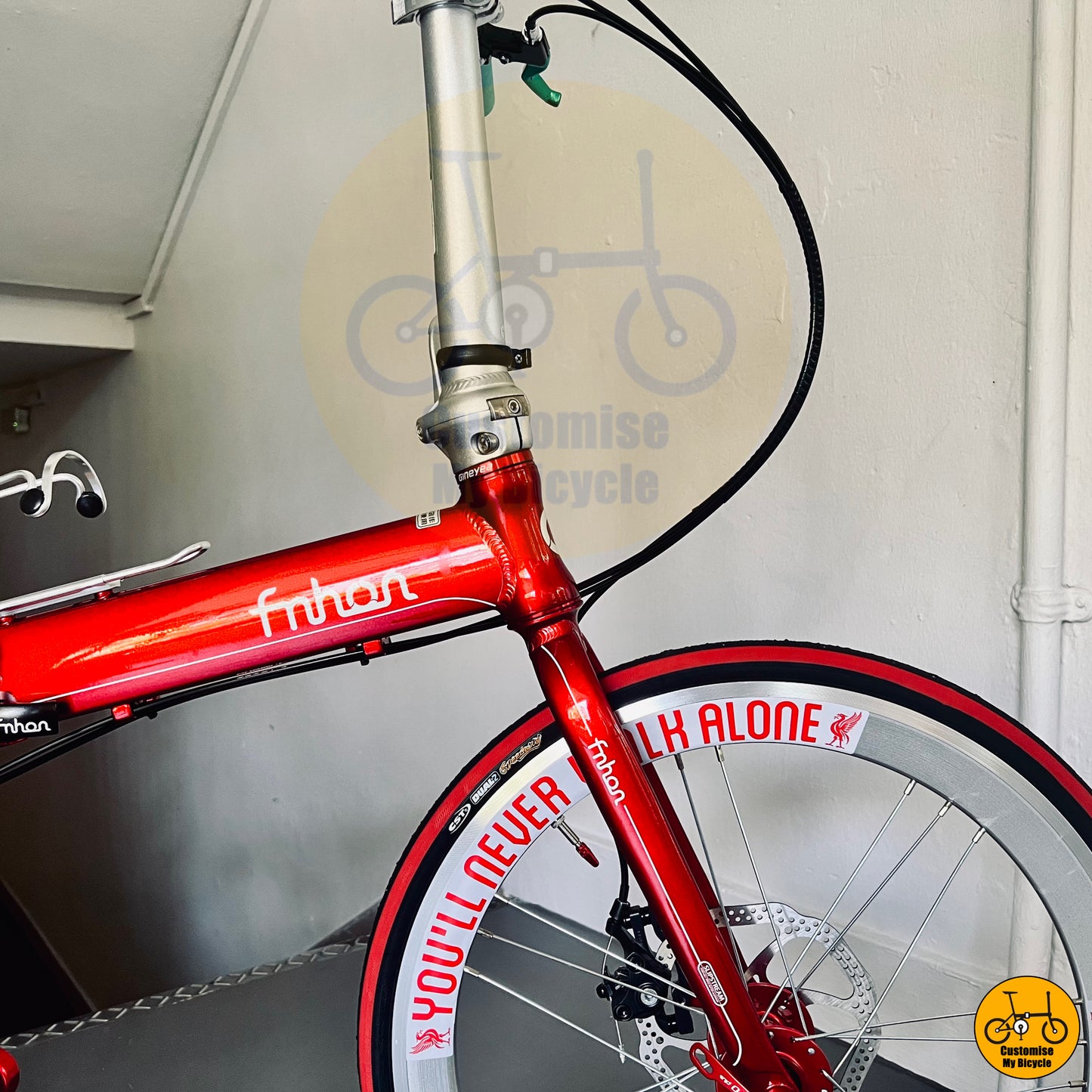 Football Club Edition Fnhon Blast 22-Inch Foldable Bicycle – Sporty & Compact
