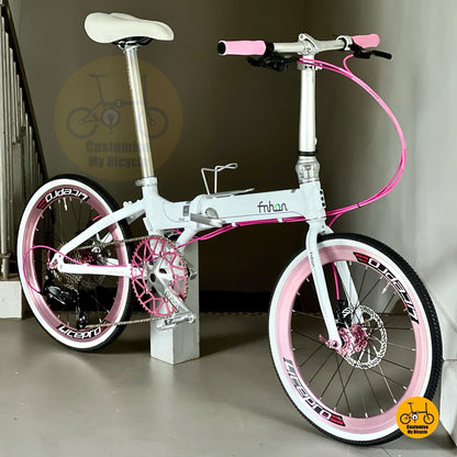 Litepro wheels Fnhon Blast Snow White Pink foldie
