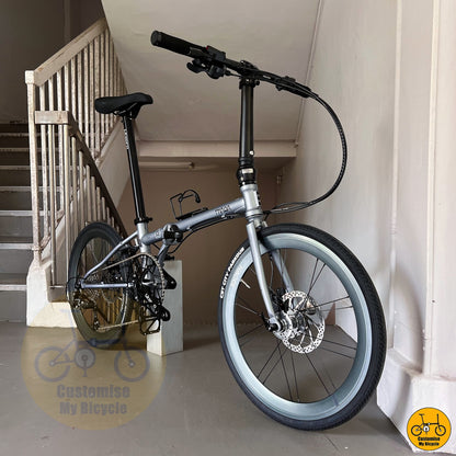 Matte Finish Fnhon Gale 22-Inch Folding Bike – A Durable & Modern Commuter Bicycle
