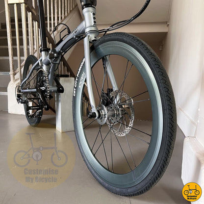 Battleship Grey Fnhon Gale 22-Inch Foldie – A Compact & Efficient Ride for City Cyclists

