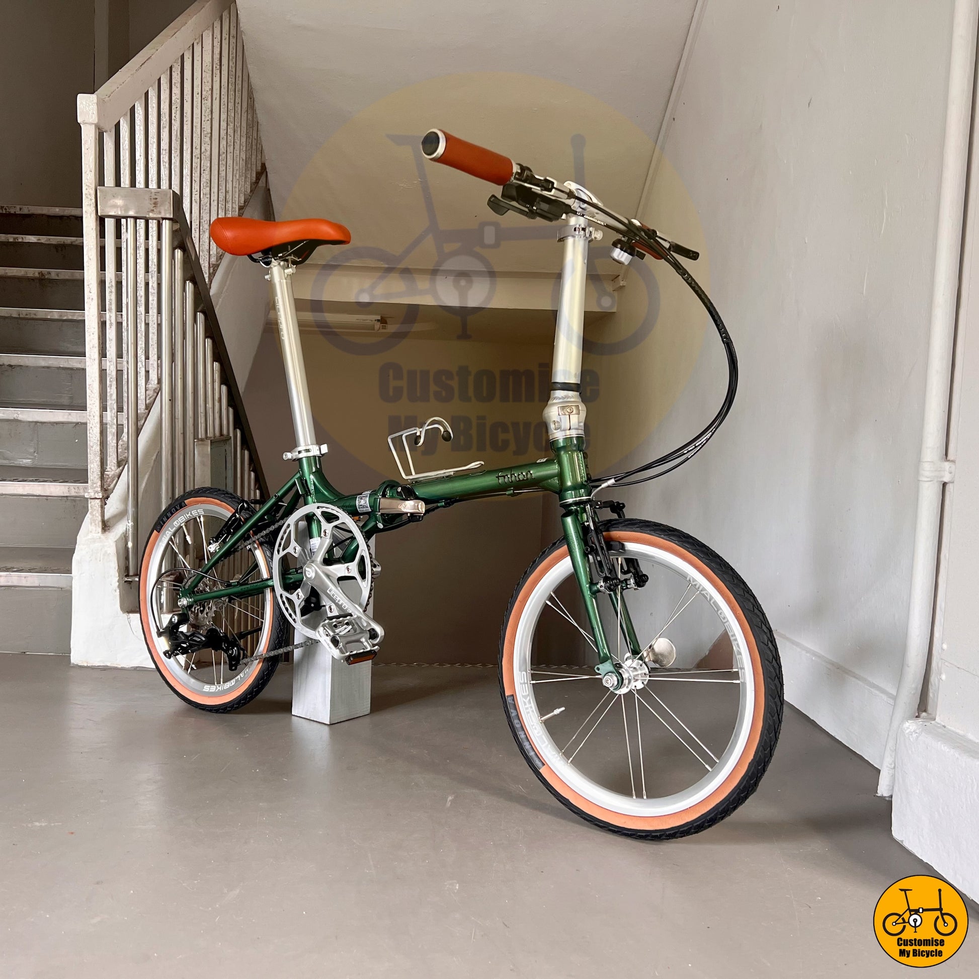 18-inch wheel folding bicycle designed for PCN riding in Singapore
