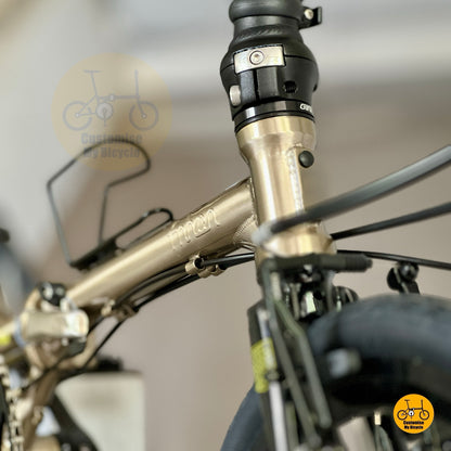 Lower front perspective highlighting compact 349 wheel configuration on Fnhon Gale
