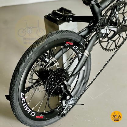 Fnhon Gust foldable bike CST fast rolling tyres pavement road riding
