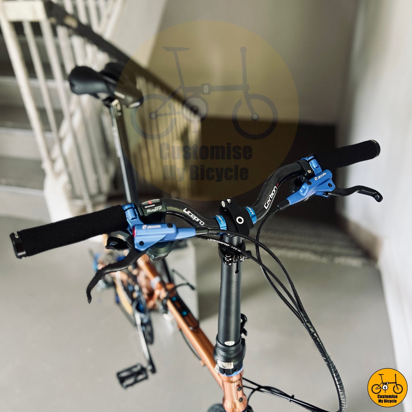 Fnhon Gust 18” • Shimano 10s • Rose Gold & Blue