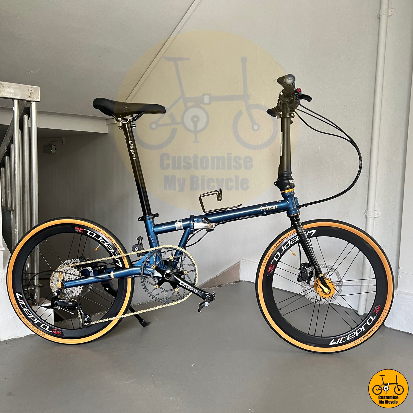 Fnhon Gust 22-inch Foldie – Schwalbe One Tan Wall Tyres for a Smooth City Commute
