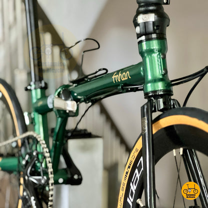 Fnhon Gust large wheel folding bike overall view lower front angle
