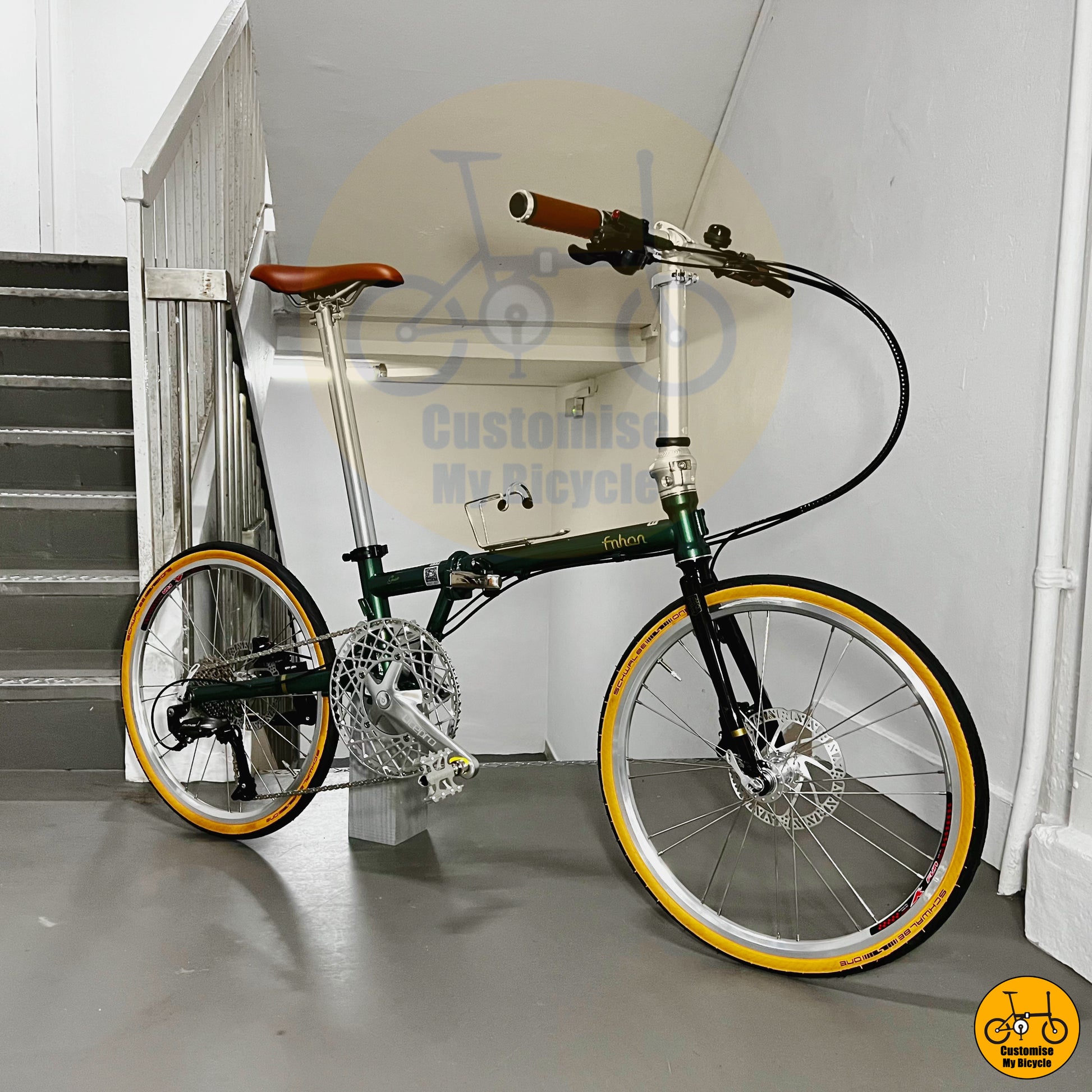 Classic-style 22-inch foldable bicycle with a sleek and sturdy frame
