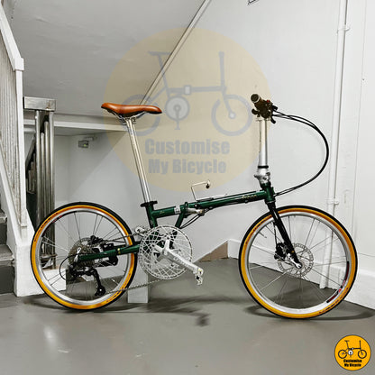 Fnhon Gust 22-inch Foldable Bicycle – Vintage-Inspired Lightweight City Foldie
