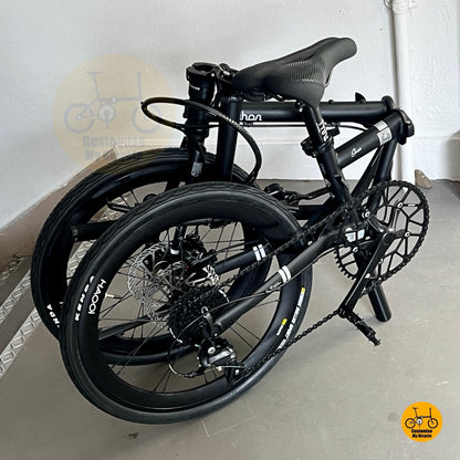 Fnhon Gust 22 Inch Foldable Bicycle Chromoly Steel Frame Shimano 9 Speed Urban Commuter
