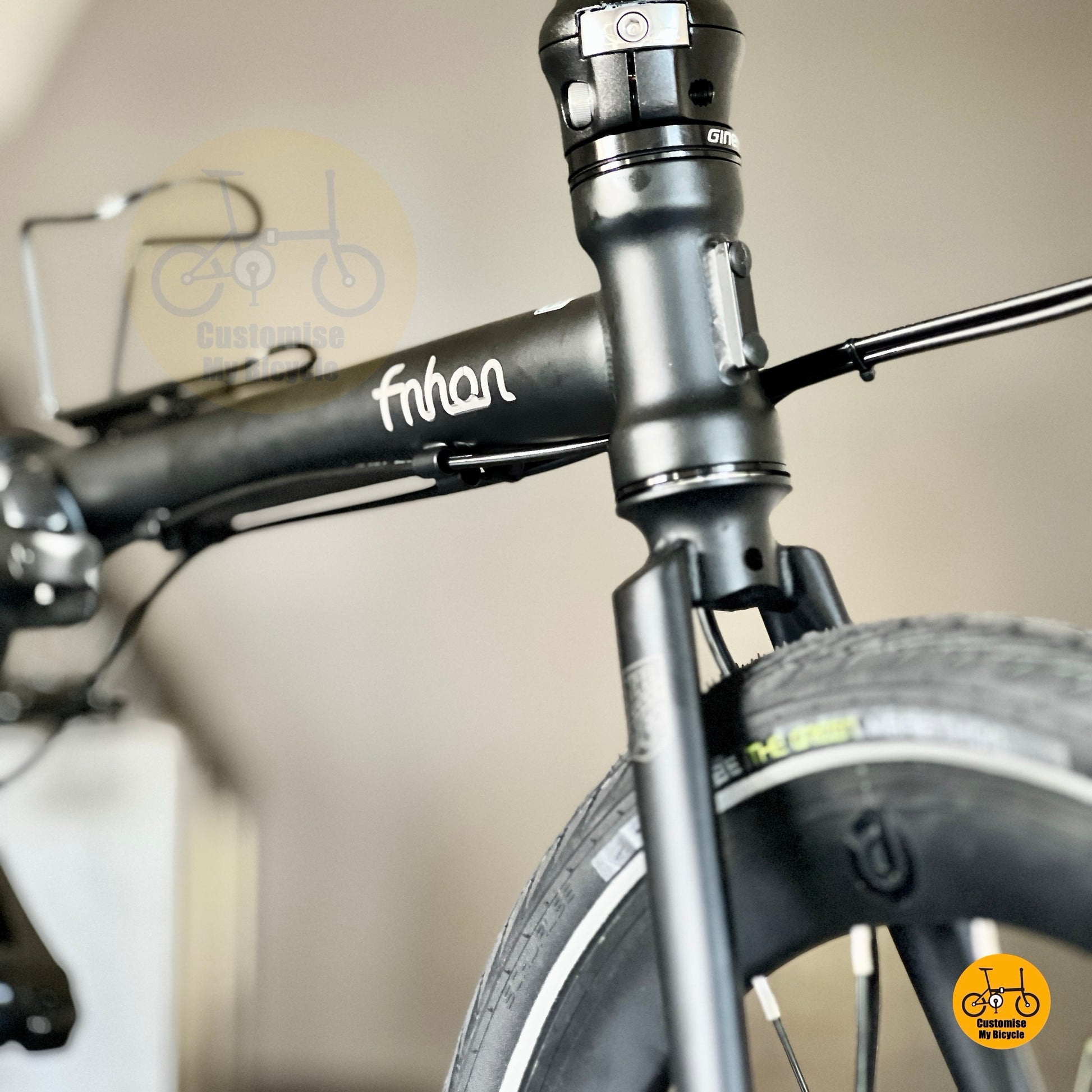 MRT friendly folding bike with all black theme  
