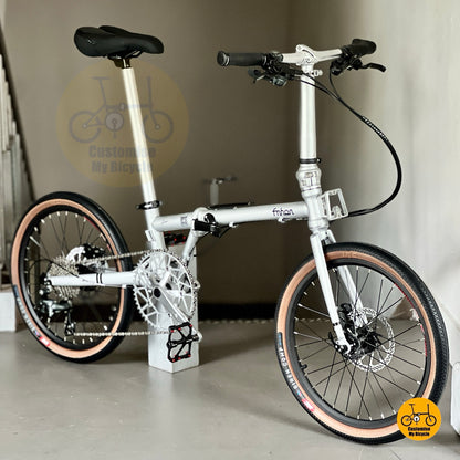 Basikal Fnhon Gust lipat ringan tayar perang dan gear 10 kelajuan sesuai untuk jalan bandar