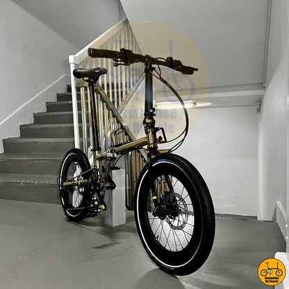 Fnhon Gust 20-inch folding bike with a modern design and powerful braking
